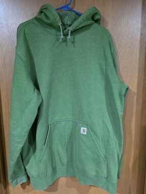 Carhartt Men’s Green Hooded Work Sweatshirt